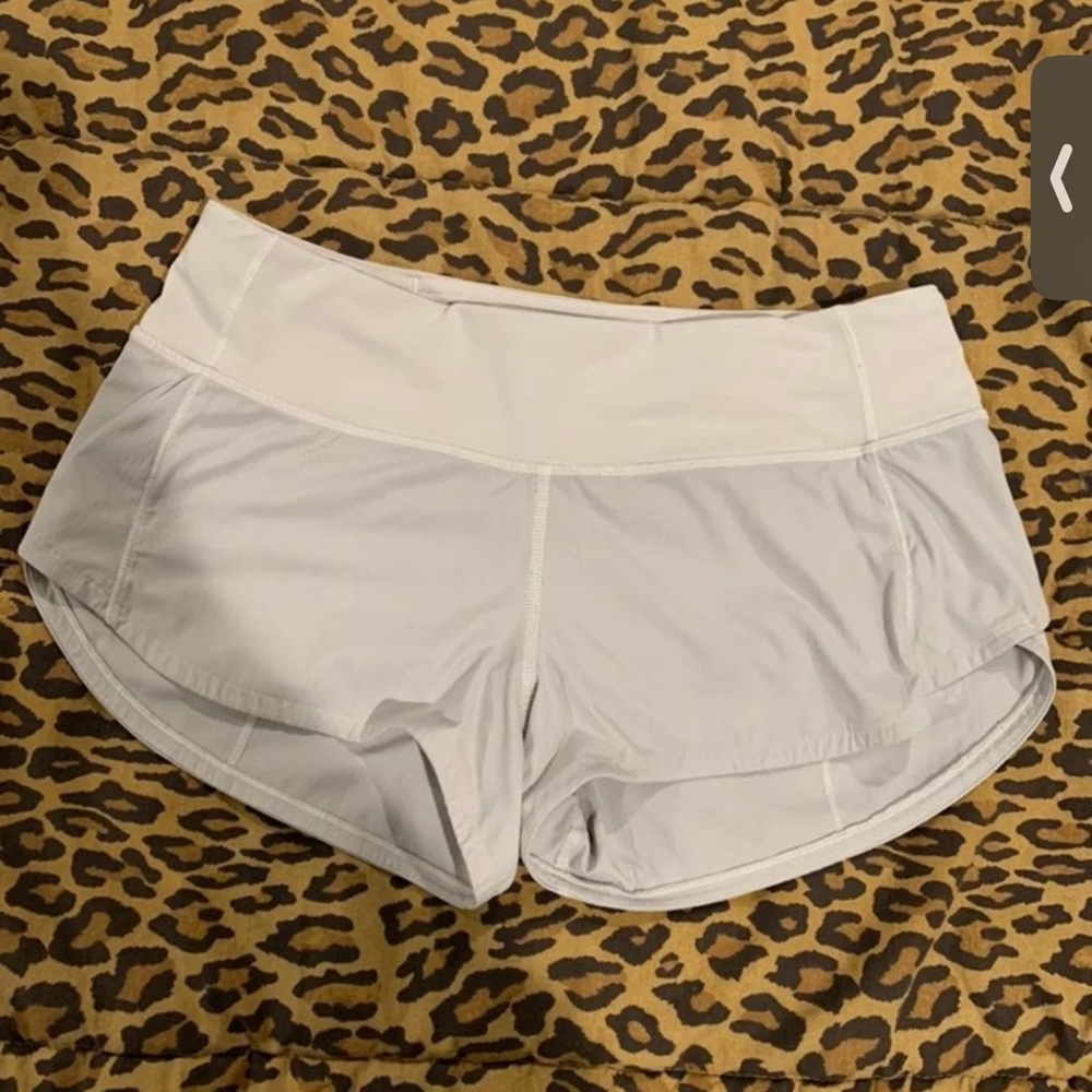 grey lululemon speed up shorts